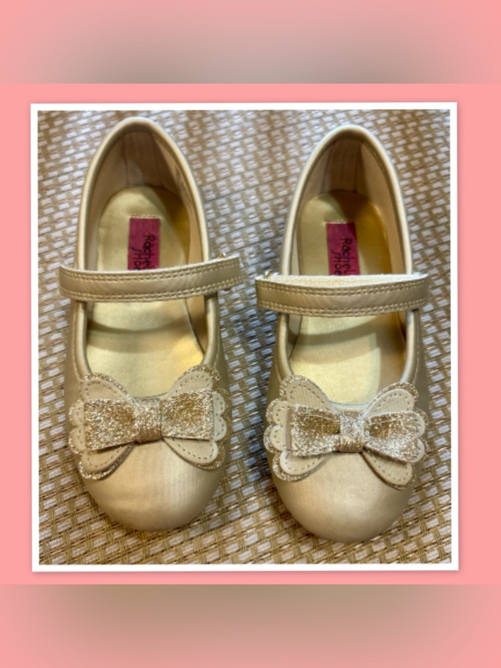 Rachel Shoes "Valeria" Gold Metallic Mary Janes Shoes ~ Size 10M